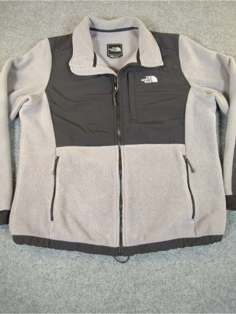 The North Face Denali Polartec Fleece Jacket Gray Womens Large Full Zip